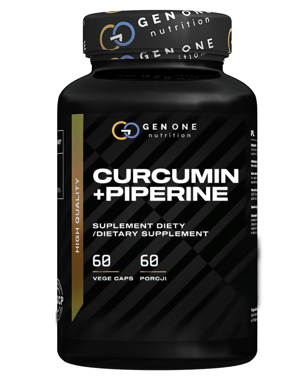 Curcumin + Piperine 60 vege kaps. | Gen One Nutrition - Mutant Shop