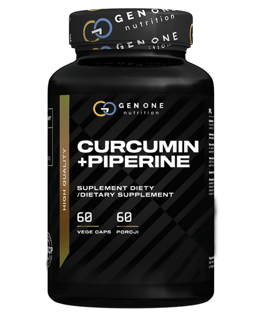 Curcumin + Piperine 60 vege kaps. | Gen One Nutrition - Mutant Shop