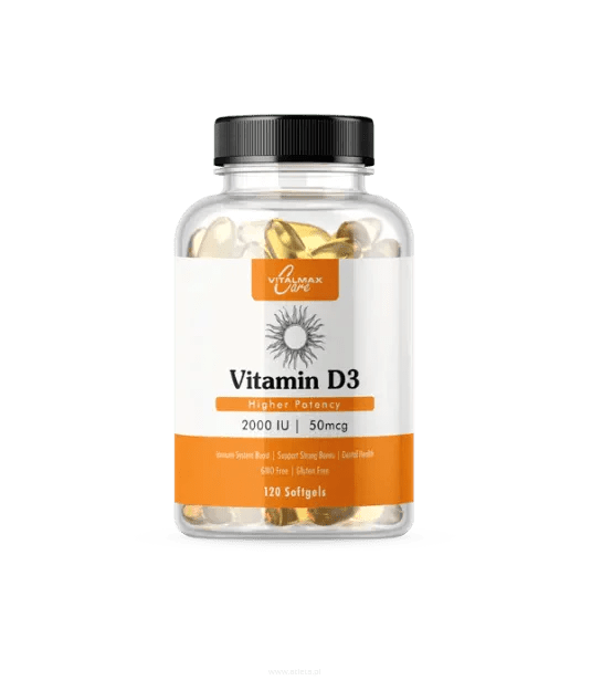 VITALMAX VITAMIN D3 2000IU | 120 Kapsułek - Mutant Shop